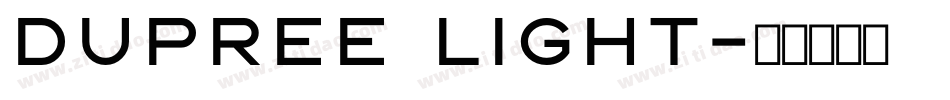 Dupree Light字体转换